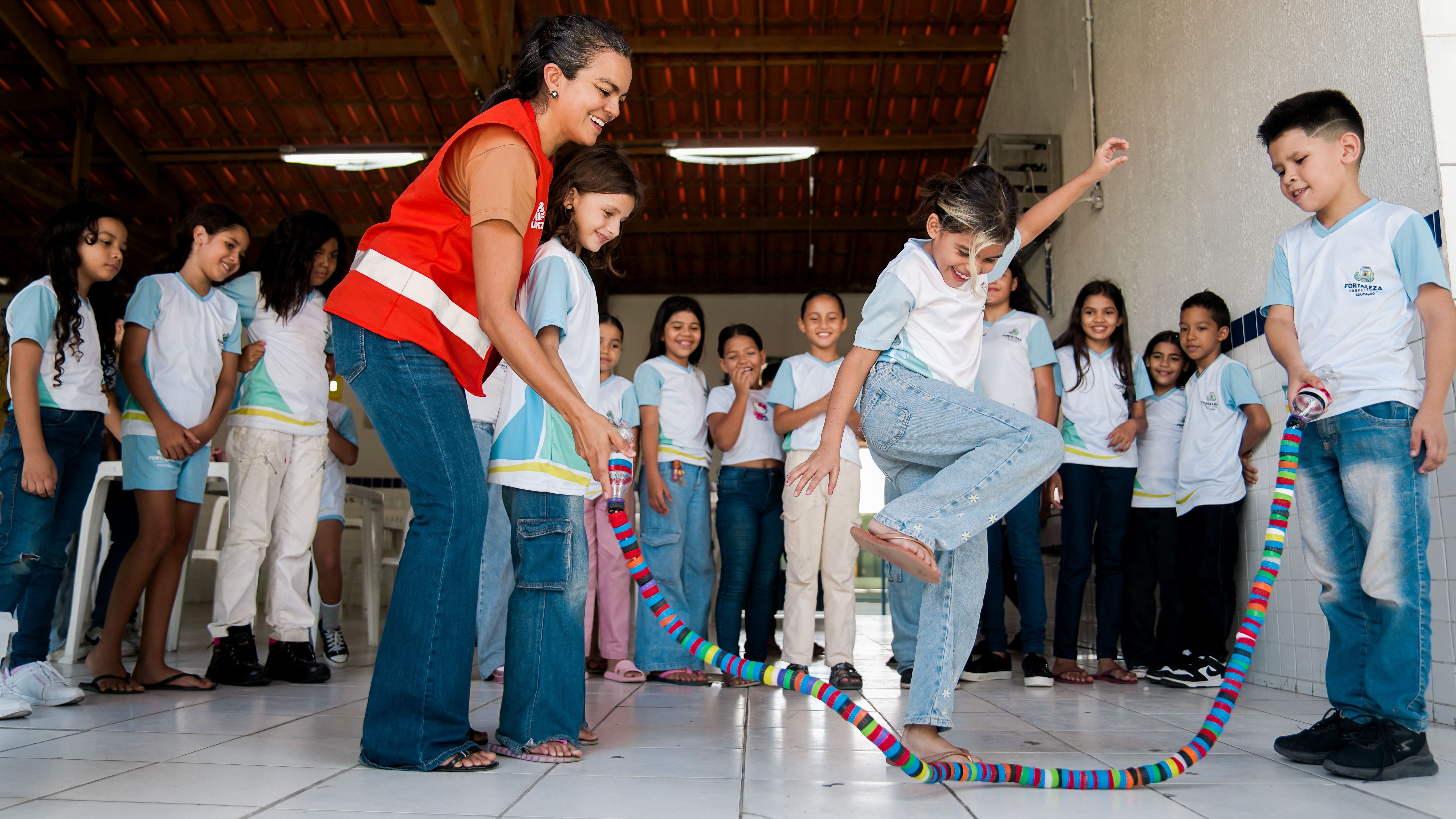 As atividades da Seuma contaram com brinquedos feitos de material reciclado (Fotos: Tainá Cavalcante)
